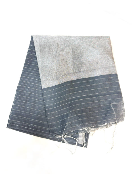 Grey Mal Cotton Saree