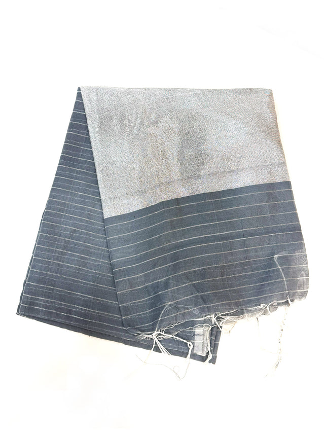 Grey Mal Cotton Saree