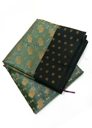 Deep Bottle Green Tissue Saree