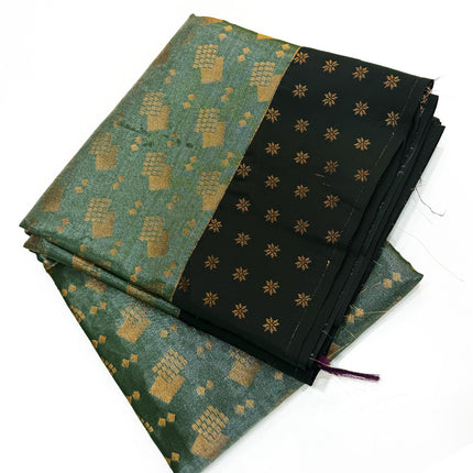 Deep Bottle Green Tissue Saree
