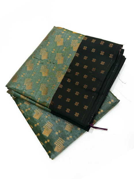 Deep Bottle Green Tissue Saree