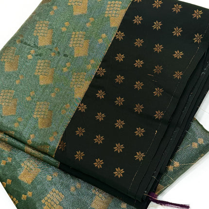 Deep Bottle Green Tissue Saree