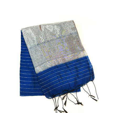 Royal Blue Mal Cotton Saree