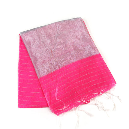 Pink Mal Cotton Saree