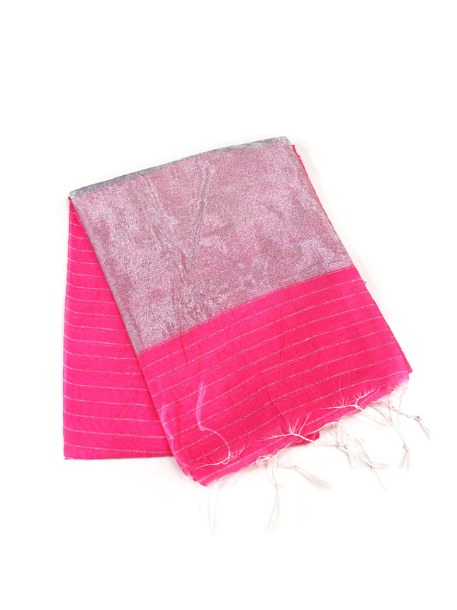 Pink Mal Cotton Saree
