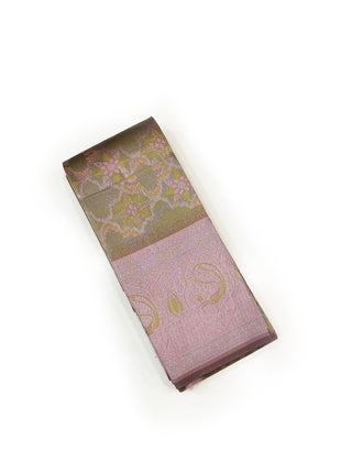 Dusty Rose Jacquard Saree