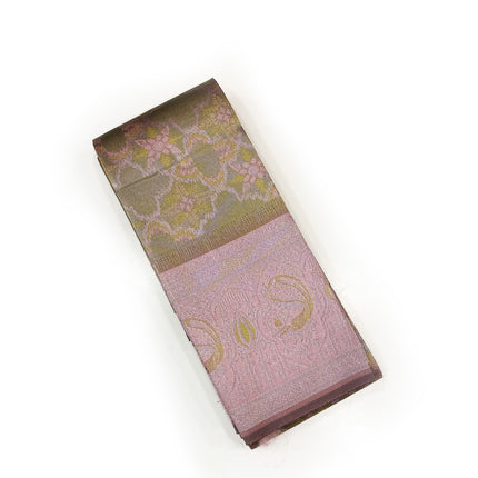 Dusty Rose Jacquard Saree