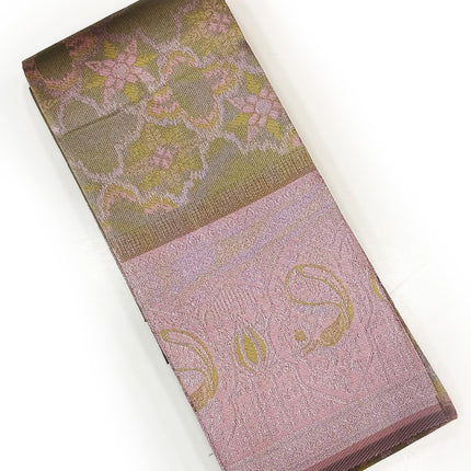 Dusty Rose Jacquard Saree