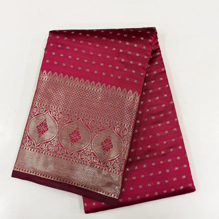 Regal Magenta Silk Saree